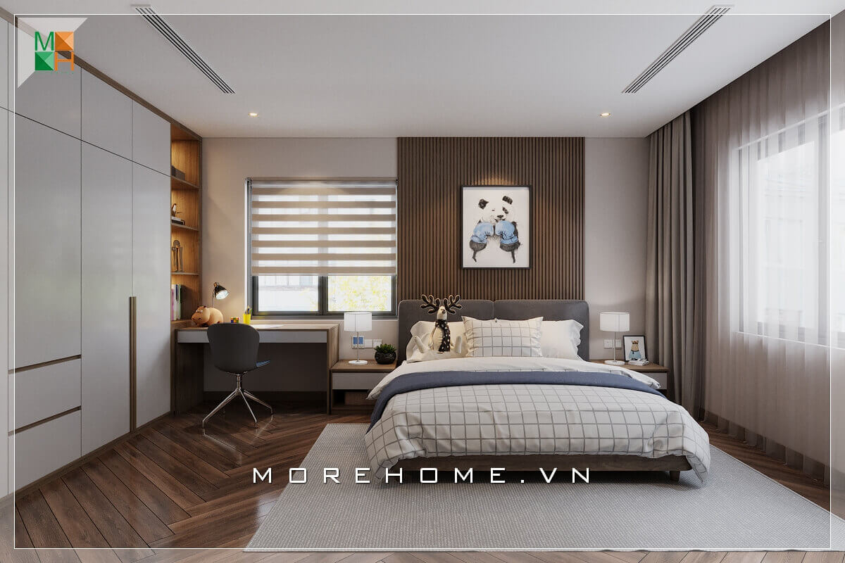 Giường ngủ chung cư gỗ công nghiệp Giường ngủ chung cư gỗ công nghiệp